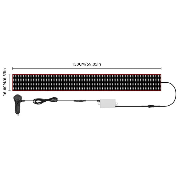 Panneau LED Devil Eye 200 cm – Animation Pare-Brise auto & Camion — OURANE