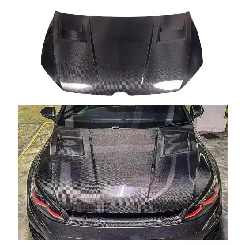 Capot en fibre de carbone pour Volkswagen Golf 7/7.5 GTI et R, 2014–2019