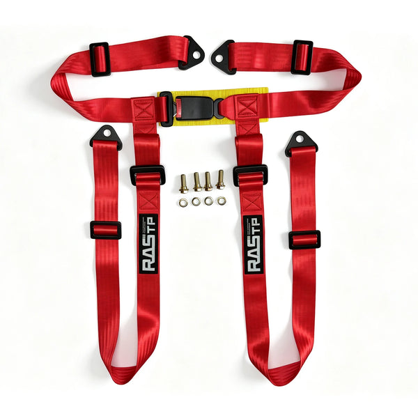 2 pouces origine universel siège baquet sport ceinture sécurité Four-point Fixing montage Drifting auto ceinture de sécurité auto — OURANE