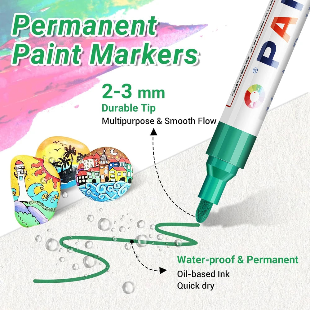 Stylo Peinture Coloré Étanche pour Pneus et Jantes – Roues & freinage | OURANE.COM