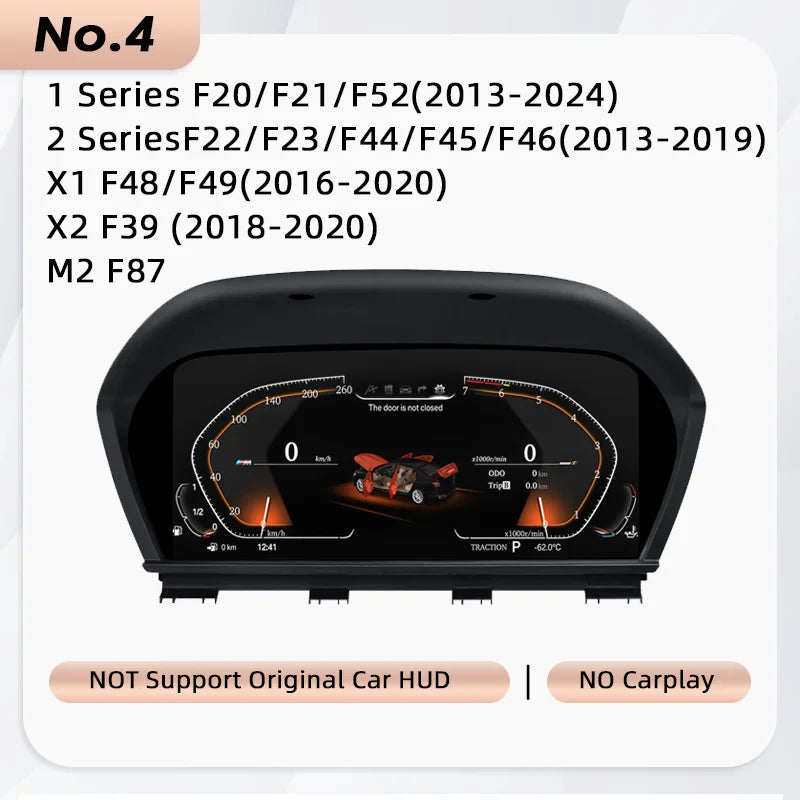 2026 Digital Instrument Dashboard Cluster Pour BMW 1 2 3 4 5 6 7 Series X1 X2 X3 X4 Speedometer Instrument Panel F10 E90 E60 
