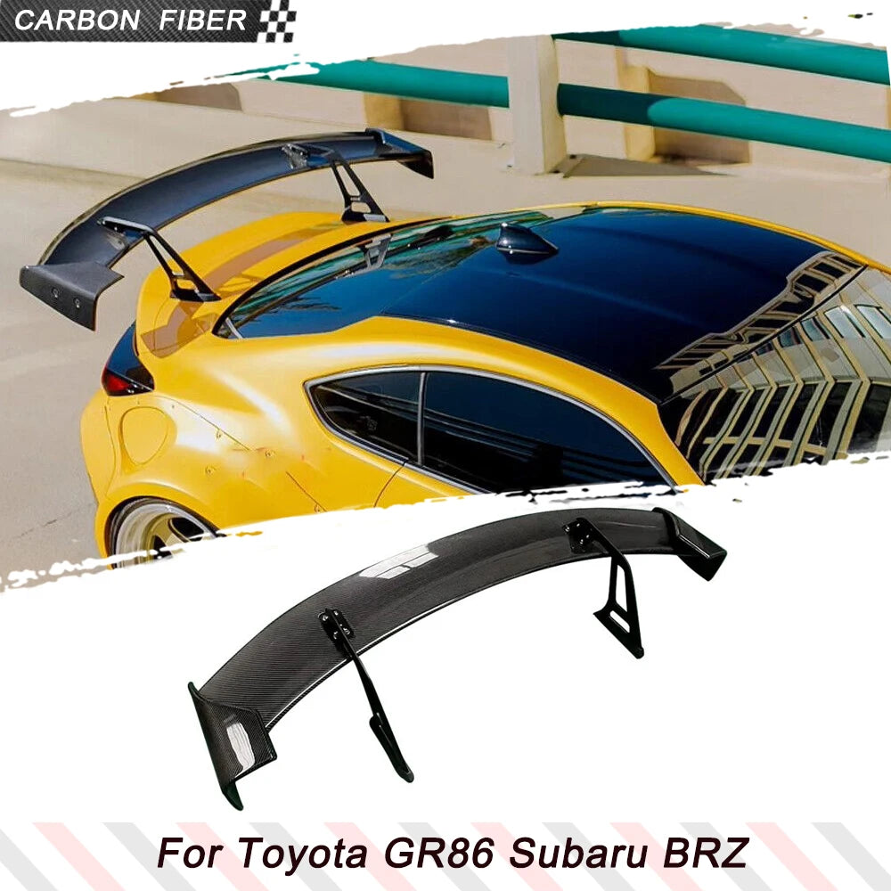 Aileron de coffre en fibre de carbone style GT de course pour Toyota GR86 2022-2023
