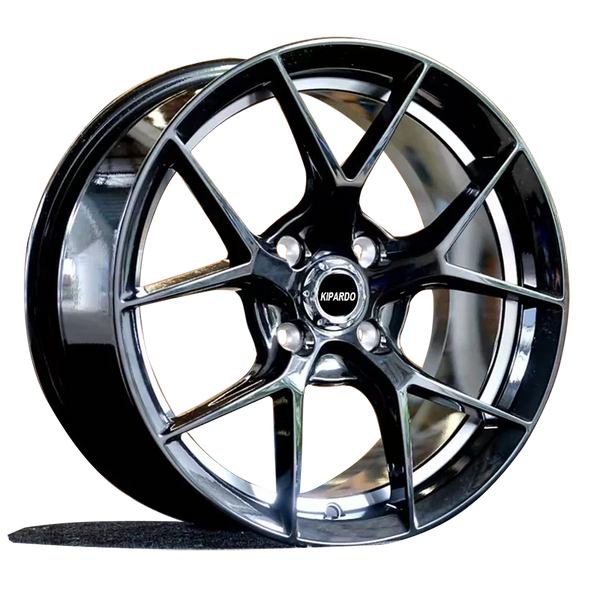 Kipardo Direct Factory roues en alliage 15 pouces 4x100 ET 35 VIA/JWL jantes de voiture lèvre rouge pour voiture de tour