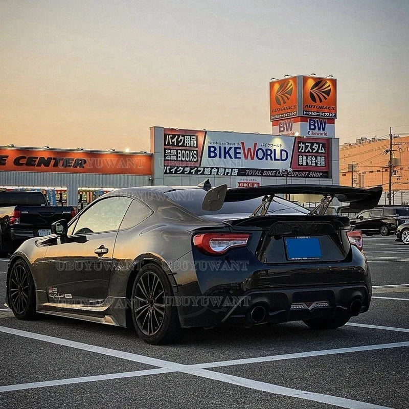 Aileron de coffre arrière style GT pour Subaru BRZ et Toyota 86 / GT86 2011-2022, noir brillant, aspect carbone ou brut