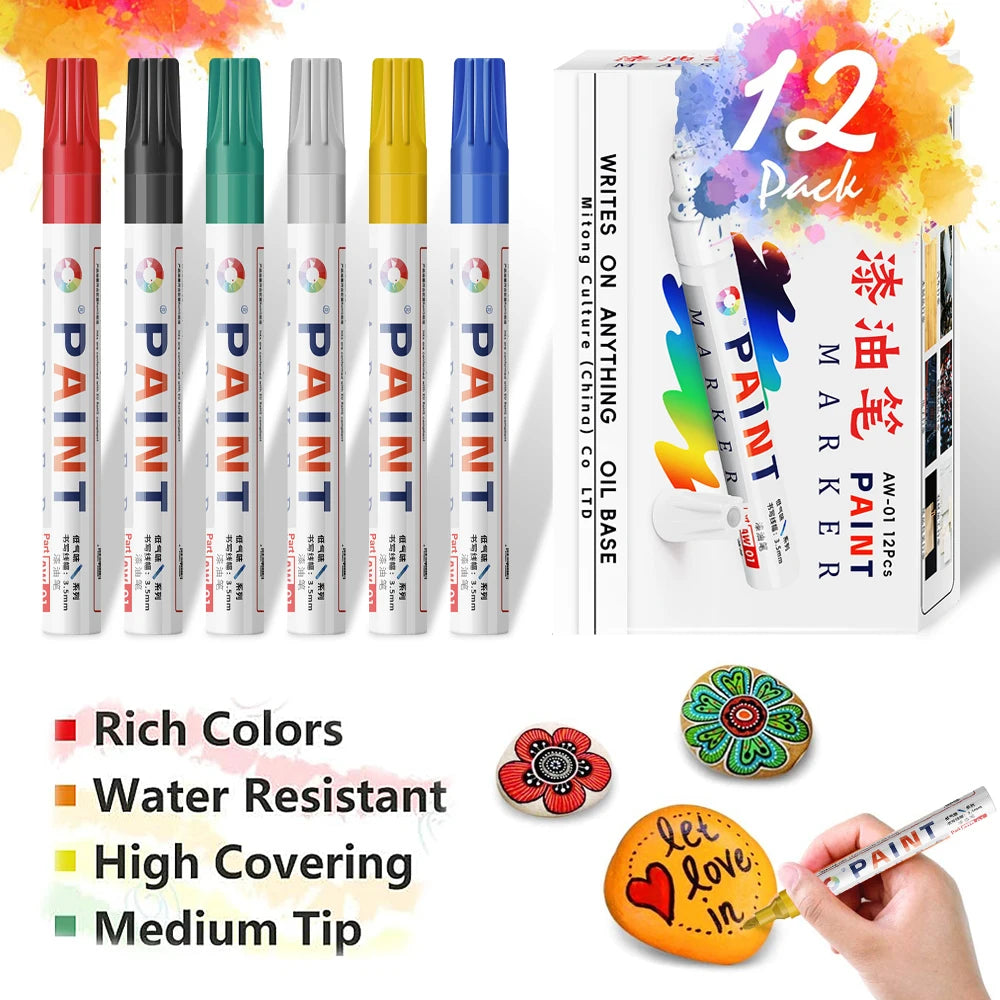 Stylo Peinture Coloré Étanche pour Pneus et Jantes – Roues & freinage | OURANE.COM