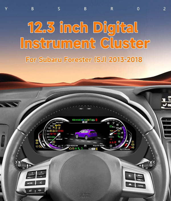 Compteur numérique OSSURET Subaru Forester SJ, 12,3 pouces — vue 2