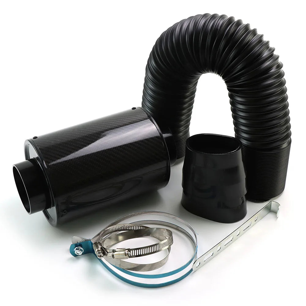 Kit Admission d’Air Froid 76 mm Aspect Carbone avec Boîte à Air – Admission & performance | OURANE.COM