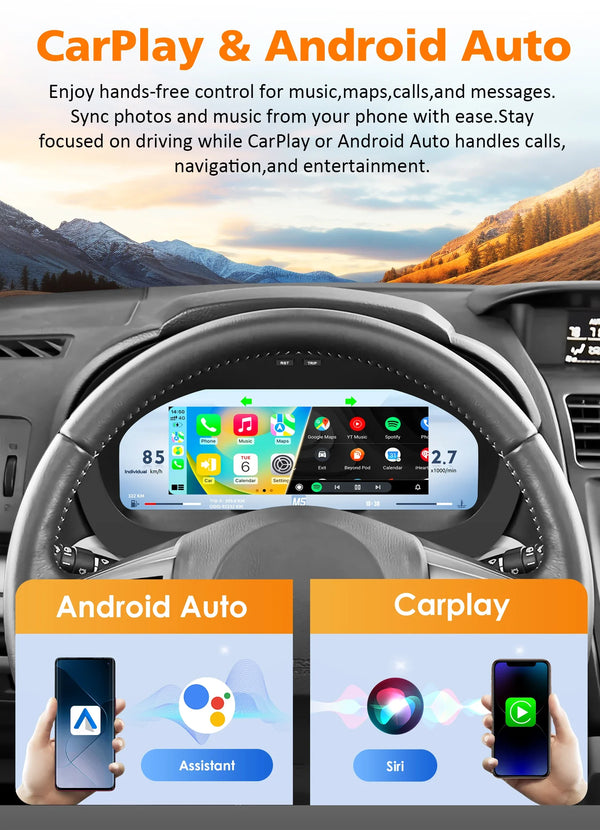 OSSURET, tableau de bord numérique LCD 12,3 pouces, -seller, pour Subaru Forester SJ 2013-2018, système Linux, CarPlay, Andro