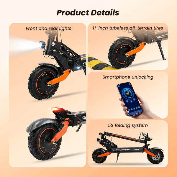 Trottinette électrique iScooter W12, 52 V — vue 4