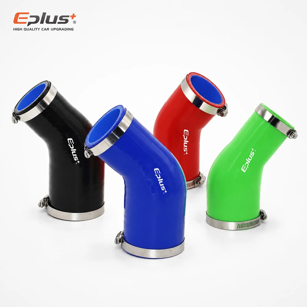 Durite Silicone Renforcée 45° pour Turbo et Intercooler – Bleue – Admission & performance | OURANE.COM