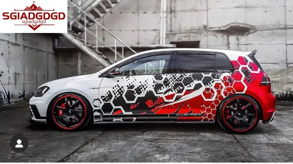 Autocollants extérieurs en vinyle pour Volkswagen Golf 6, 7, 8 GTI et Polo — vue 4