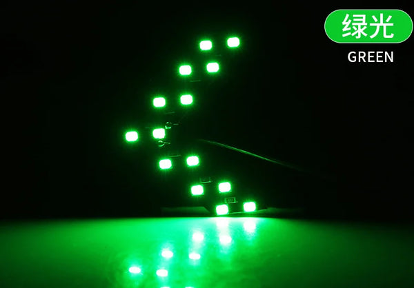 Lot de 2 clignotants LED à flèche pour rétroviseur, 12V 14 SMD – Universel