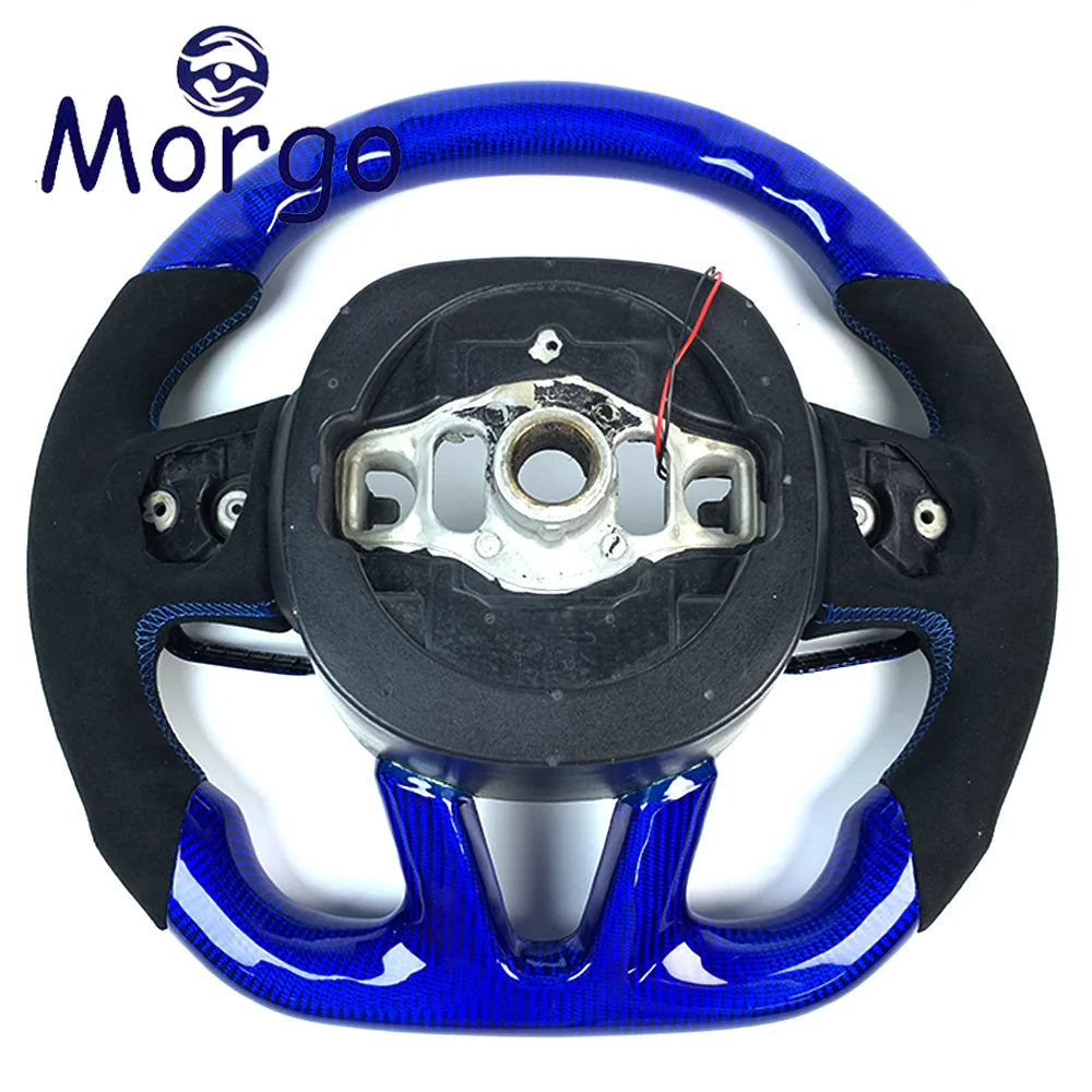 Volant en fibre de carbone avec affichage LED RPM pour Dodge Charger, Challenger et Hellcat, personnalisable