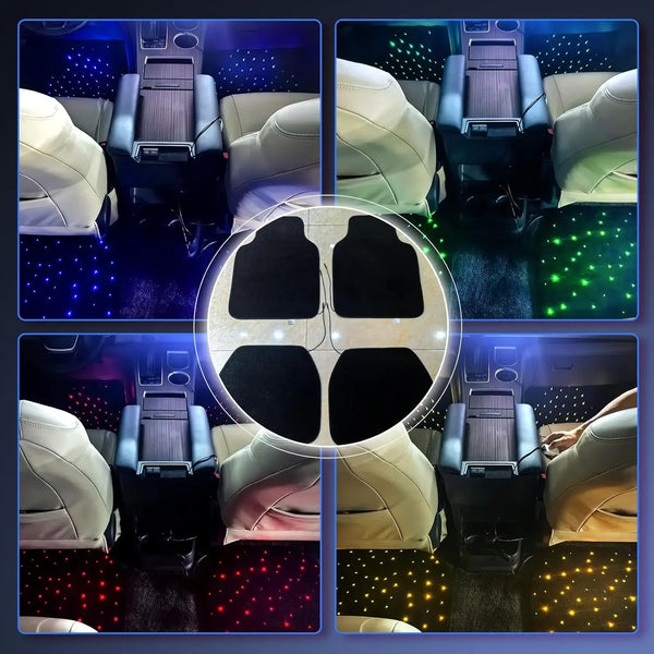 Lot de 4 tapis LED à effet ciel étoilé — vue 3