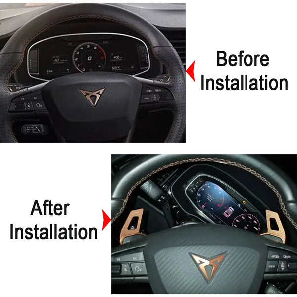 Palettes de changement de vitesse pour Seat Leon FR Cupra Ateca Ibiza 6P Arona Tarraco Alhambra, extension de volant de voitu