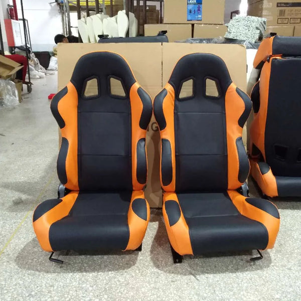 Sièges de voiture de sport universels JBR1004, célèbres sièges de course en PVC, vendus par paire. - OURANE.COM