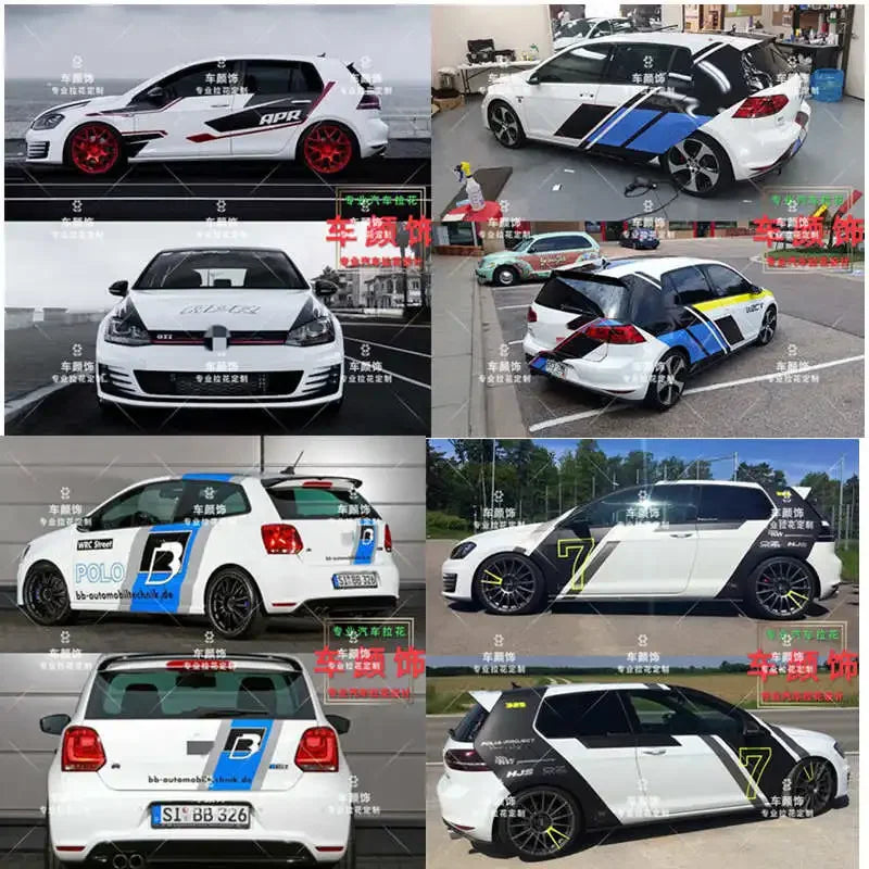 Décorations de carrosserie en vinyle pour Volkswagen Golf 6, Golf 7 GTI et Polo — vue 1