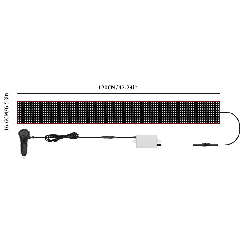 ZSQHET 200cm LED Truck Auto Devil Eye Large Screen Animation Pattern Lighting Écran For Pare-Brise LED Pixel Panel Éclairage 