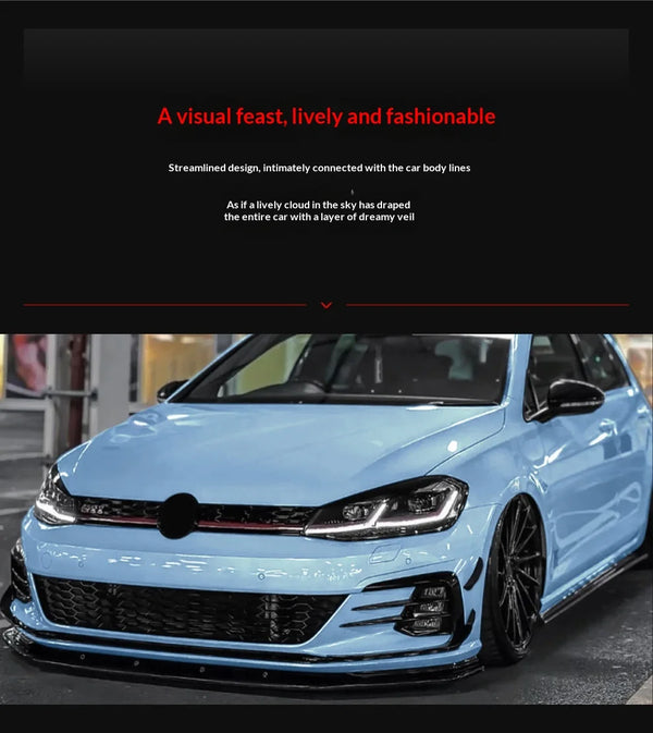 Autocollant de modification de calandre avant pour Volkswagen Golf 7.5 High 7.5 GTI 2017-2019 - OURANE.COM