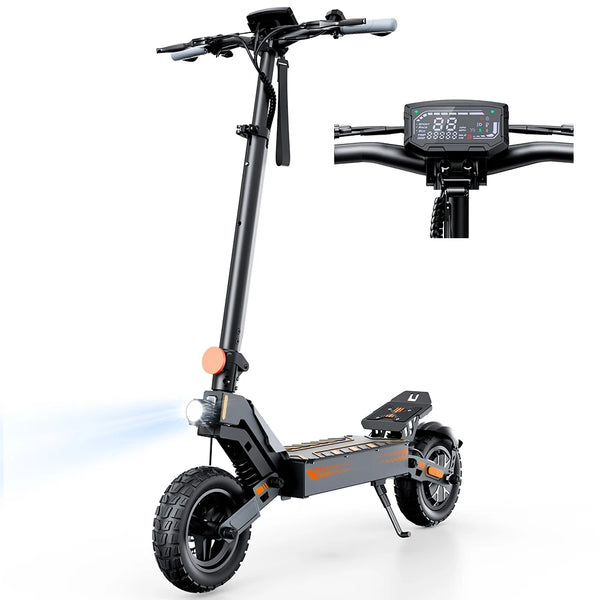 Trottinette électrique tout-terrain W10 1200W Moteur à couple élevé 48V15AH Triple freinage Étanche IPX6 Contrôle de vitesse 