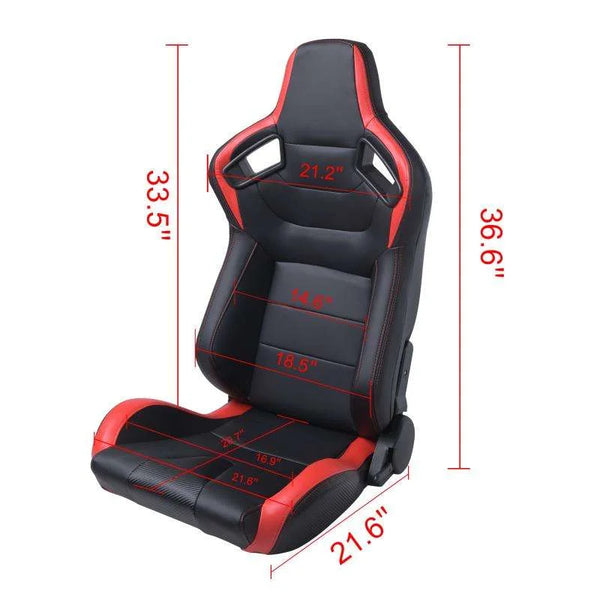 Une paire de sièges de voiture de course réglables et modifiés - OURANE.COM