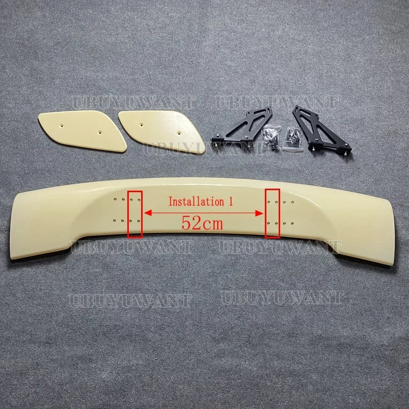 Aileron de coffre arrière style GT pour Subaru BRZ et Toyota 86 / GT86 2011-2022, noir brillant, aspect carbone ou brut