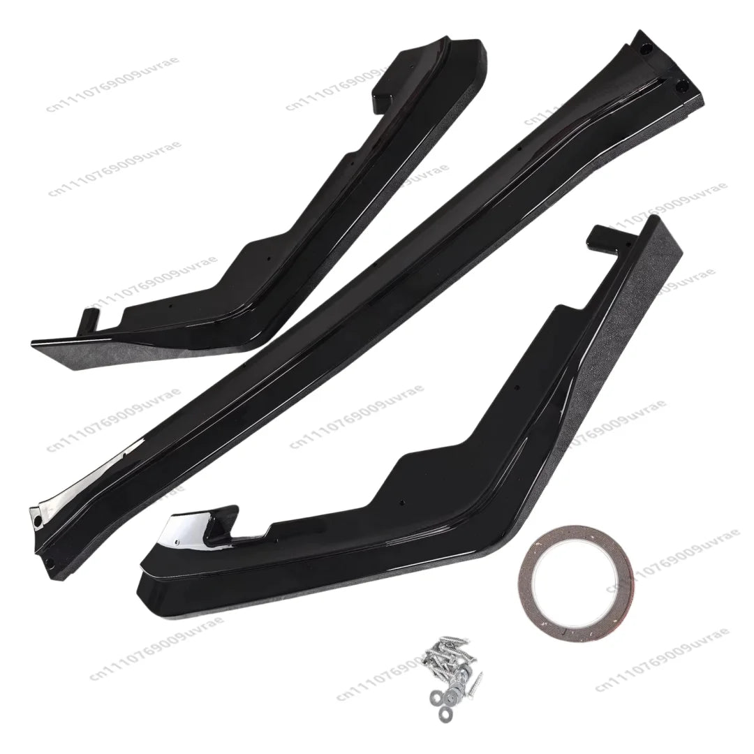 Lame de pare-chocs avant en ABS noir brillant pour Subaru WRX STI VA 2015-2021, séparateur et spoiler de tuning
