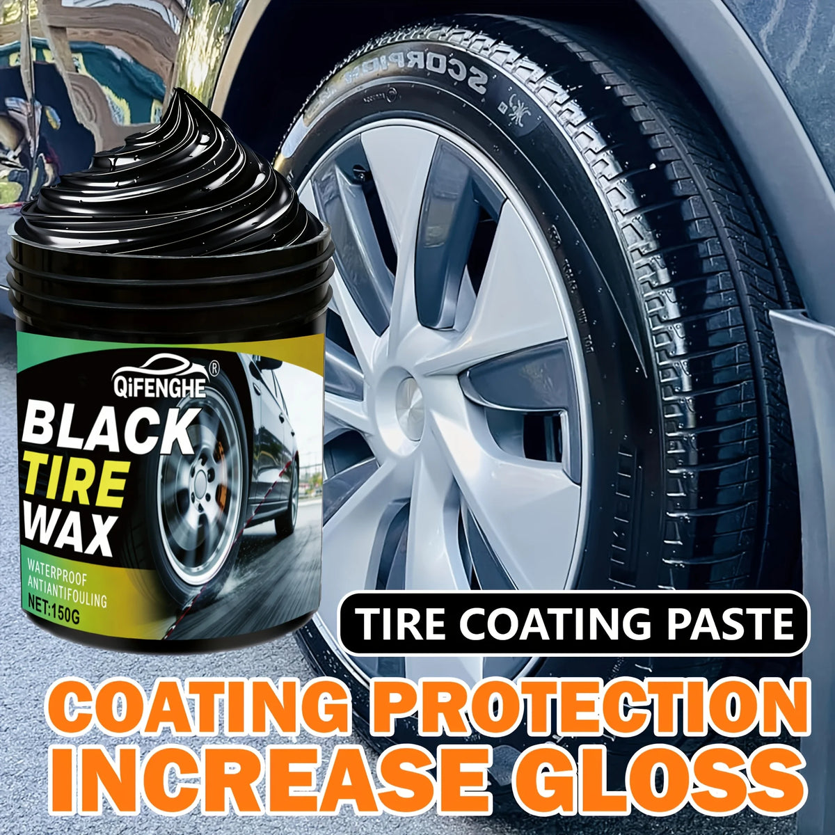 Cire Noire Rénovatrice pour Pneus avec Éponge – Roues & freinage | OURANE.COM
