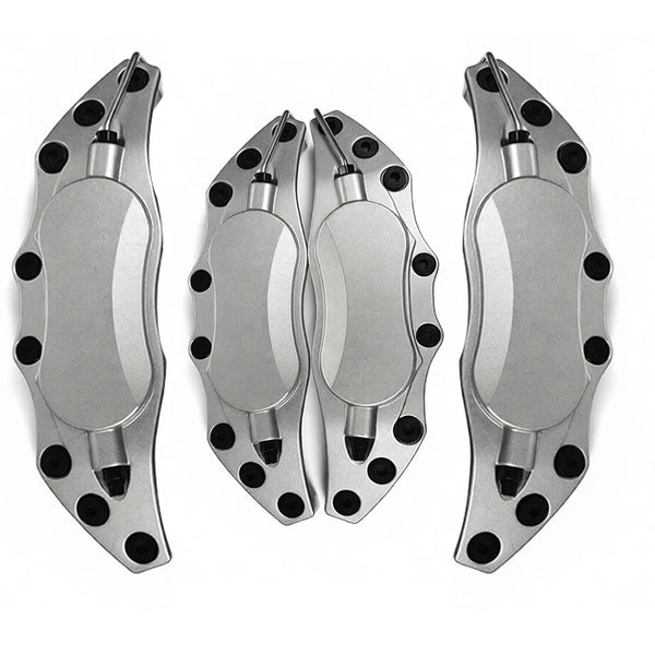 4 Pièces Cache-étriers de frein métalliques pour voiture, Coques de protection anti-poussière pour étriers de frein pour Audi
