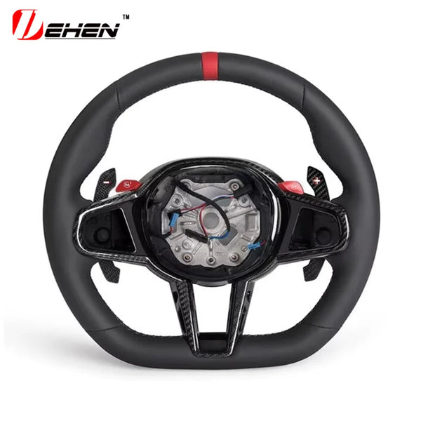 Volant de voiture en cuir amélioré pour BMW Série 3 4 5 G01 G02 G05 G20 G80 G82 G22 G26 G30 G32 G87 F90 F95 Accessoires autom