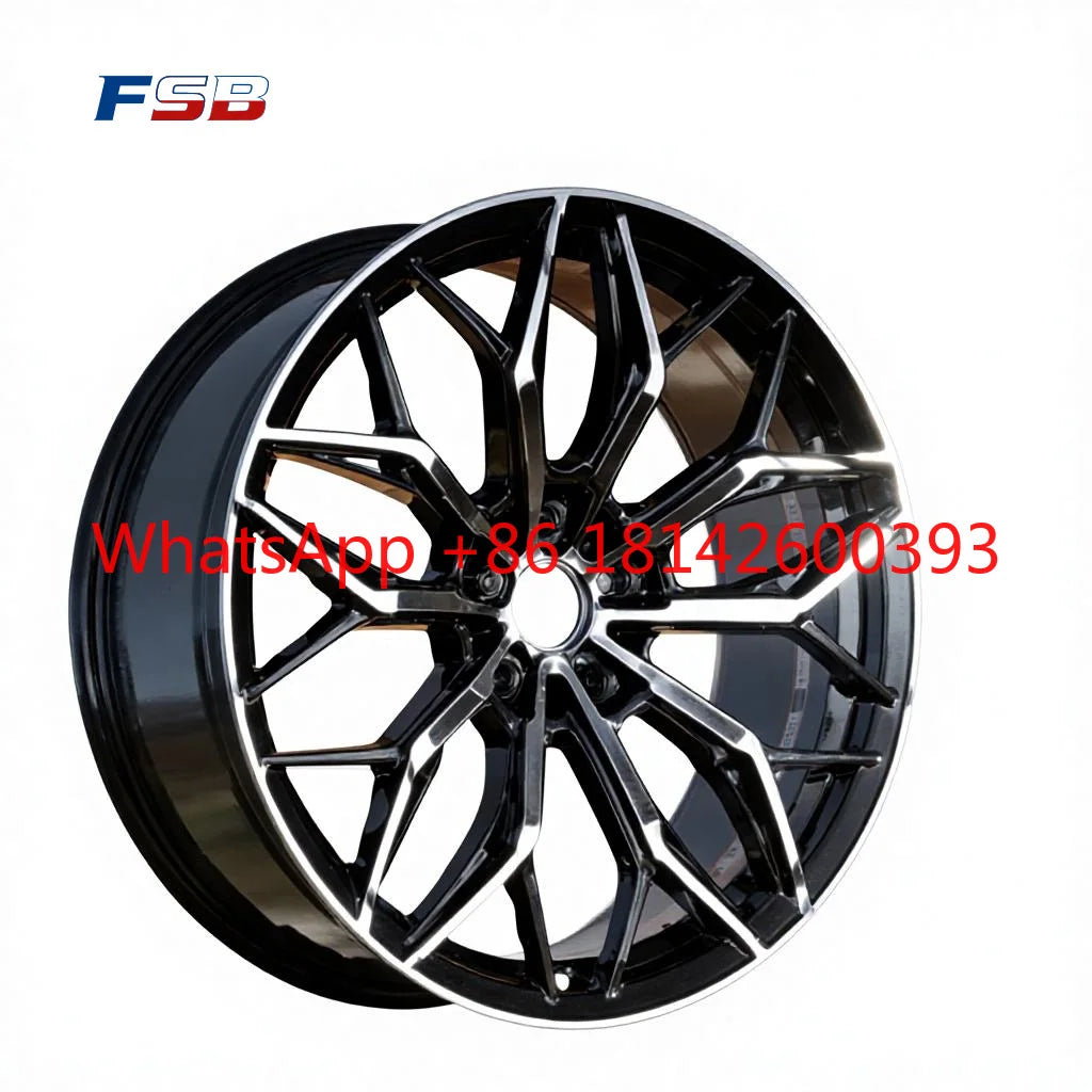 Jantes en aluminium forgé monobloc standard JWL noir brillant de 17 à 21 pouces, 5x100 5x112 5x114.3 5x120, jantes universelles pour voitures