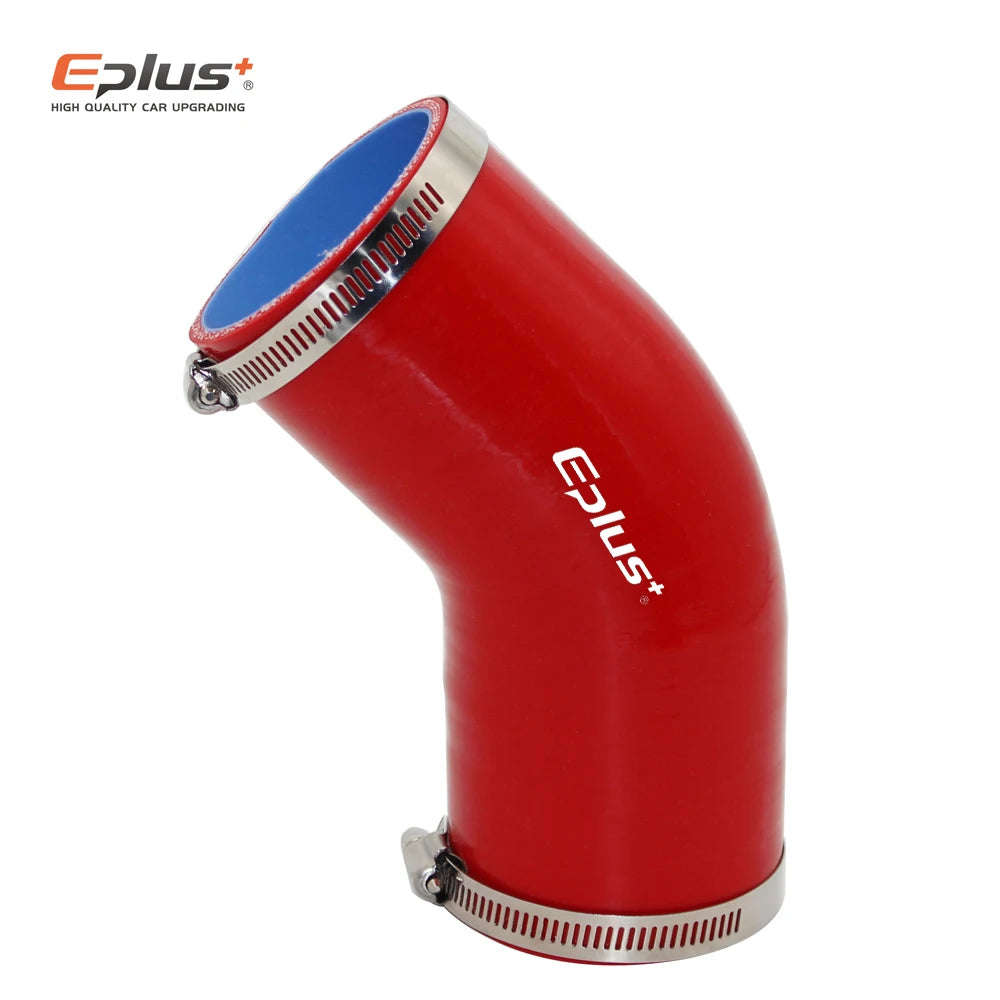 Durite Silicone Renforcée 45° pour Turbo et Intercooler – Bleue – Admission & performance | OURANE.COM