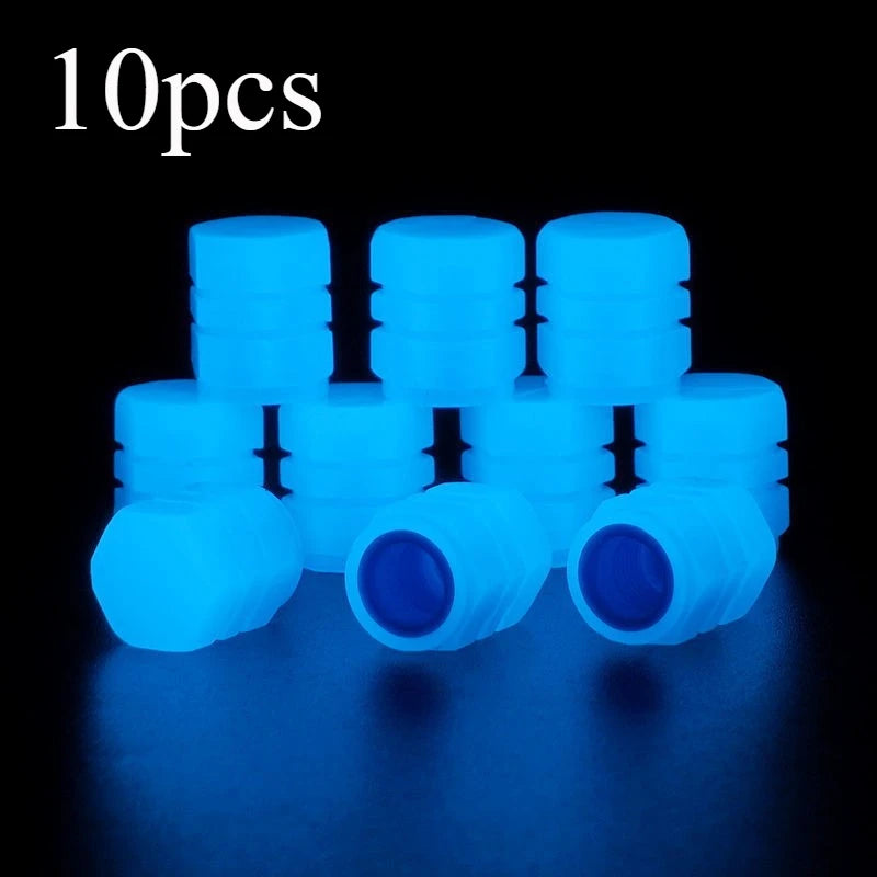 Lot de 10 Luminous Valve Stem Cap Universel Auto Decor – Jantes, pneus & freinage OURANE.COM