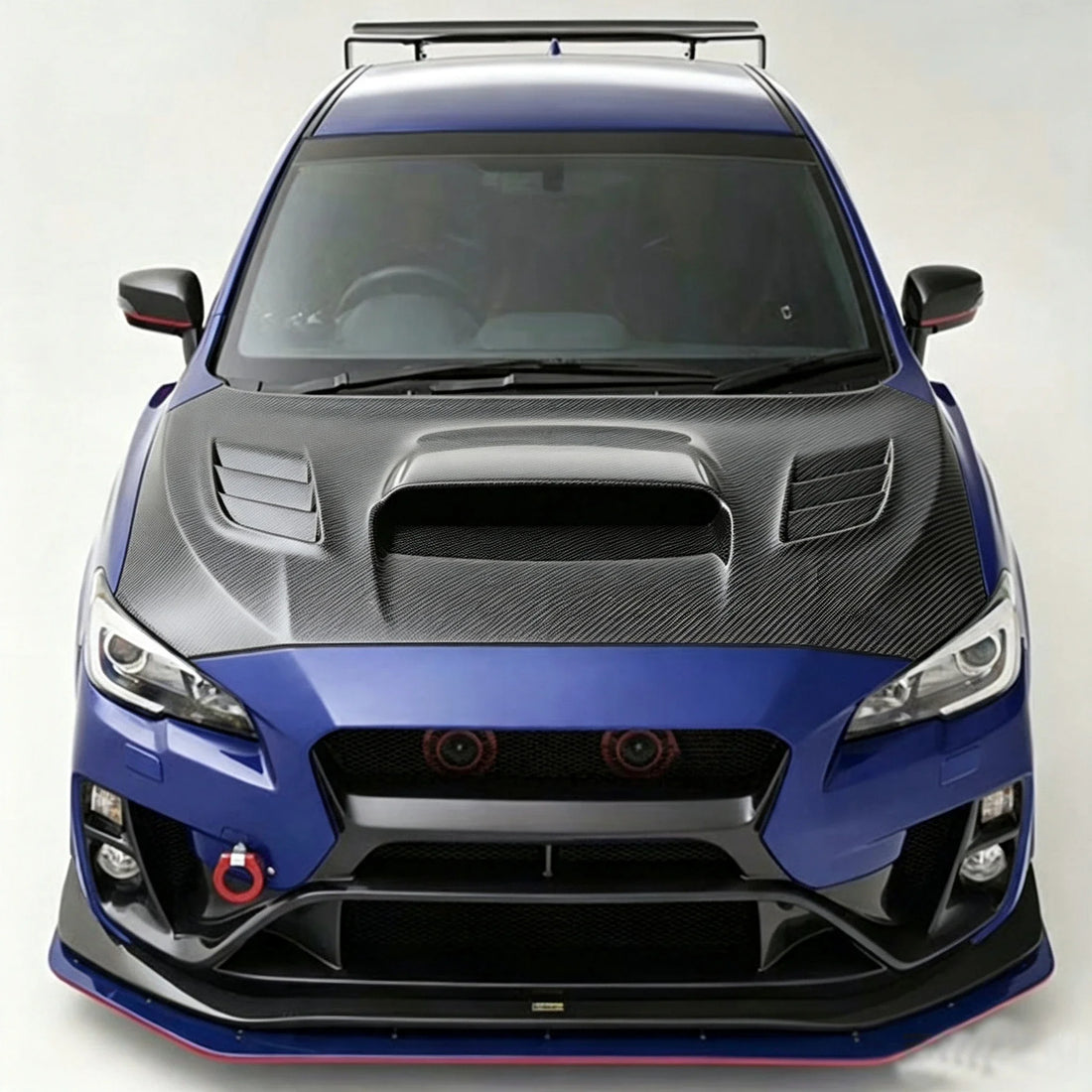 Kit carrosserie de remplacement en fibre de carbone avec capot ventilé pour Subaru WRX STI VA 2015-2021 (VAB, VAF)