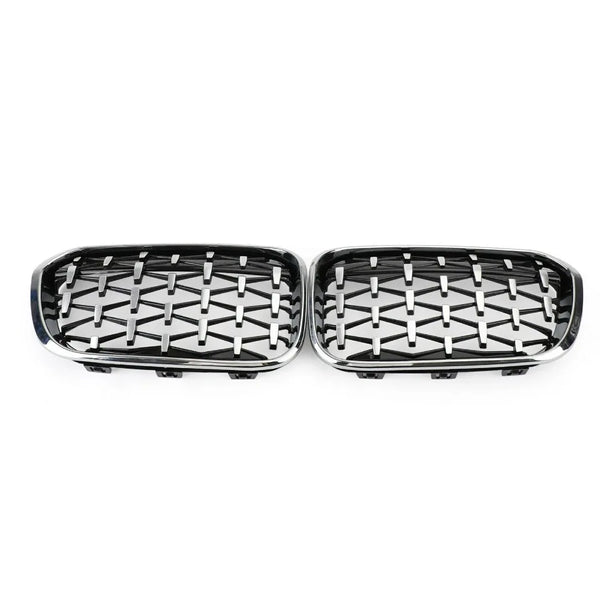 XVIP calandre de course de calandre de pare-chocs avant pour BMW série 1 F20 F21 2015-2019 Grilles noires brillantes à Double