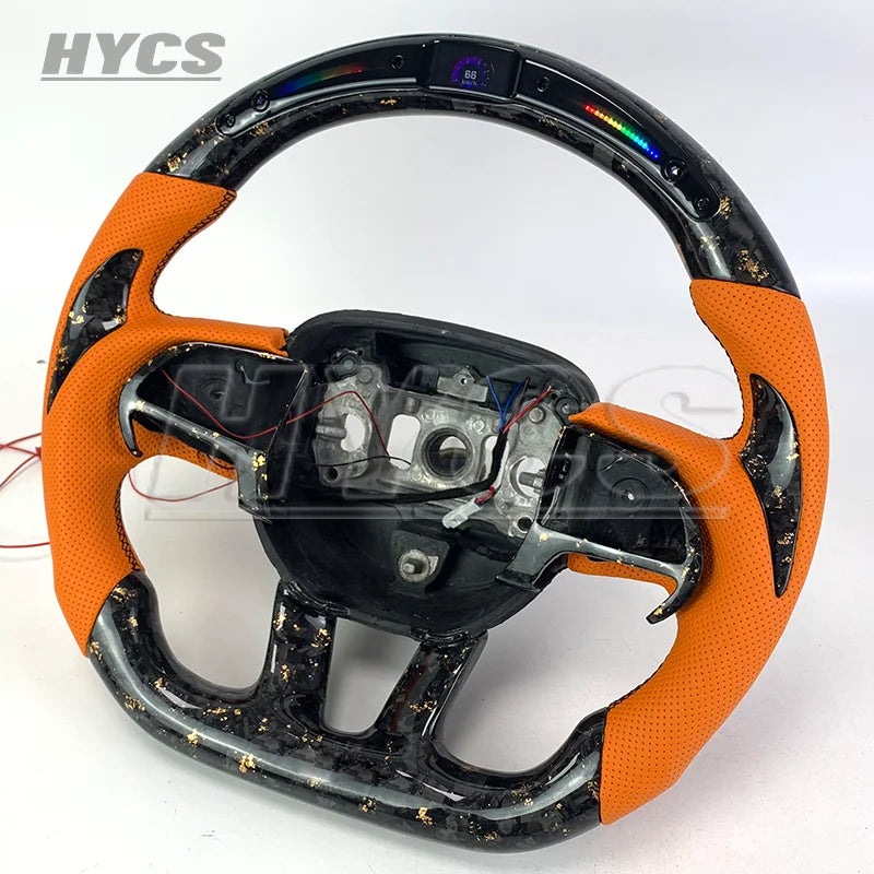 Volant sport en fibre de carbone pour Dodge Charger 2014-2024, forme F1