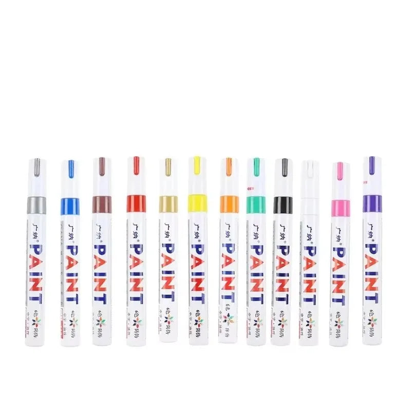1/12Pcs Stylo Peinture Paint Markers Étanche Auto Pneu Oil-Based Stylo Peinture Lot Quick Dry et Permanent – Roues & freinage