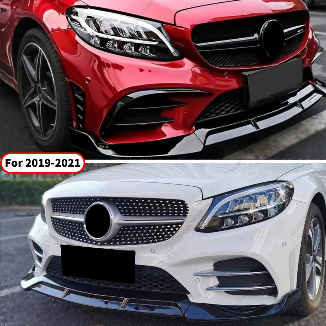 Lame Avant Aspect Carbone Style Brabus pour Mercedes Classe C W205 – Carrosserie & style | OURANE.COM