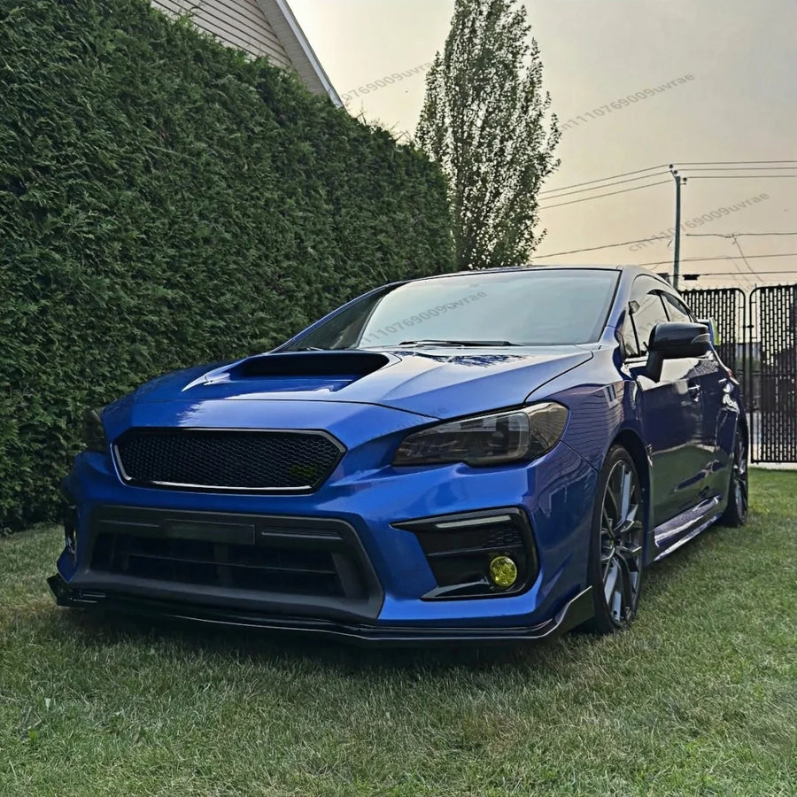 Lame de pare-chocs avant en ABS noir brillant pour Subaru WRX STI VA 2015-2021, séparateur et spoiler de tuning