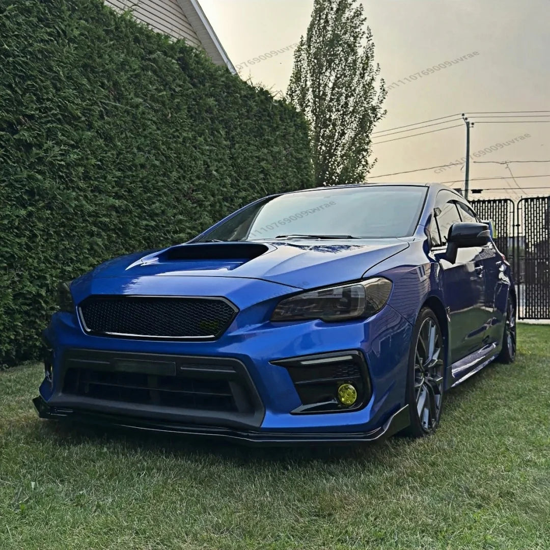 Lame de pare-chocs avant en ABS noir brillant pour Subaru WRX STI VA 2015-2021, séparateur et spoiler de tuning