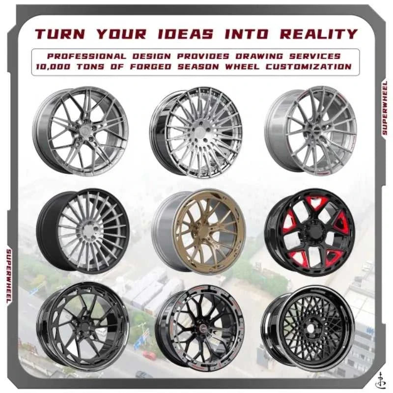 Jantes Forgées Aluminium 6061-T6 Sur-Mesure Luxe Off-Road – 17 à 26 Pouces