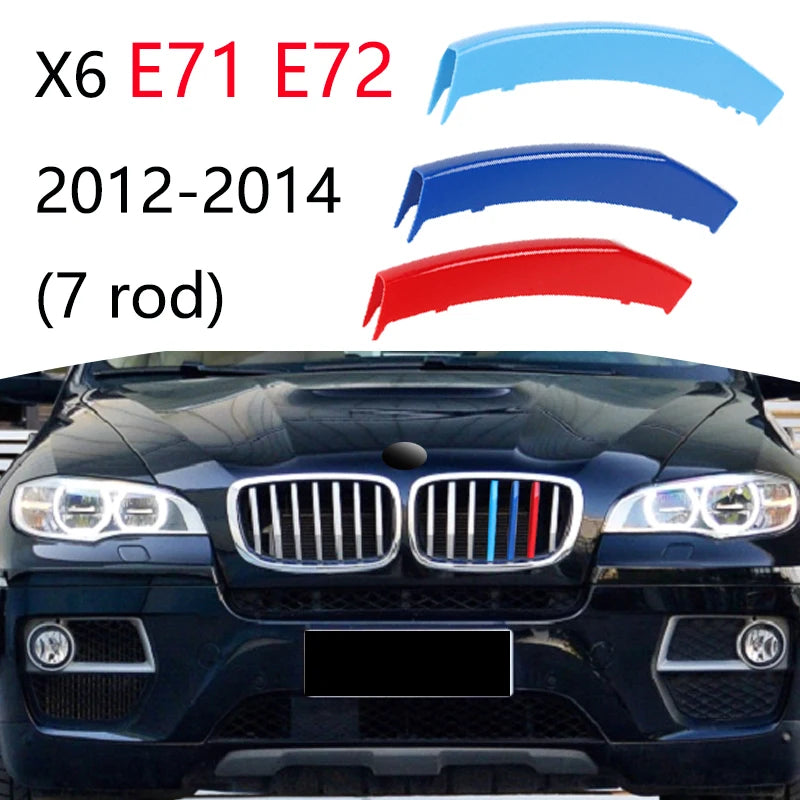 Bande de garniture de calandre de voiture, BMW bronchX2 bery tage X5 X6 X7 E84 F48 F49 F39 E83 F25 G01 F26 G02 E70 F15 E53 G05 E71 E72 F16 G06 G07, 3 pièces