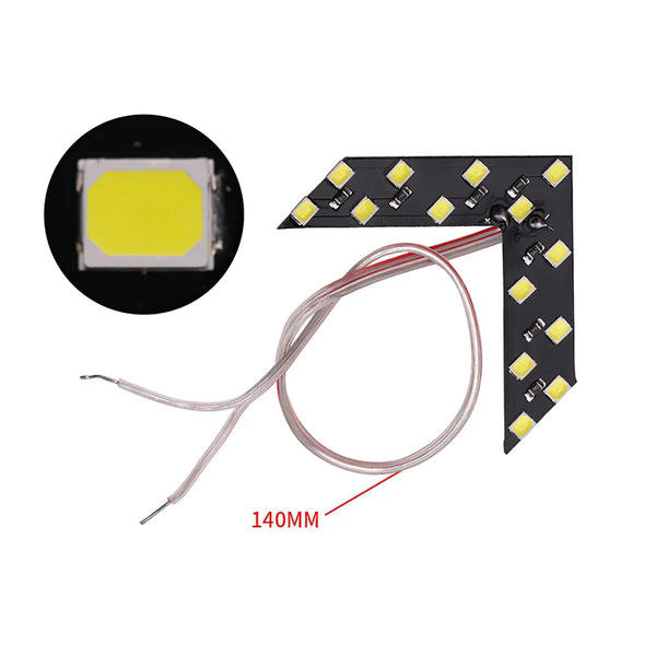Lot de 2 clignotants LED à flèche pour rétroviseur, 12V 14 SMD – Universel