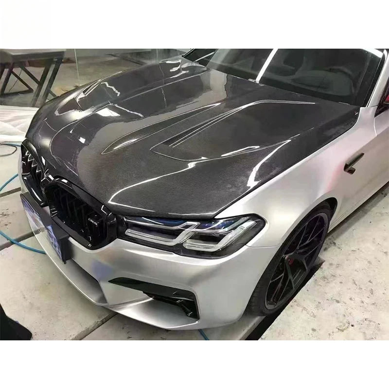 Capot en fibre de carbone style CS pour BMW Série 5 530i, 540i, M550i et M5 F90/G30/G38, 2017–2024
