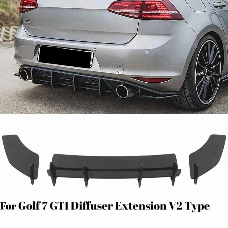Extension Diffuseur Golf 7 GTI – Style Blade V2 pour Pare-Chocs Arrière – Ourane