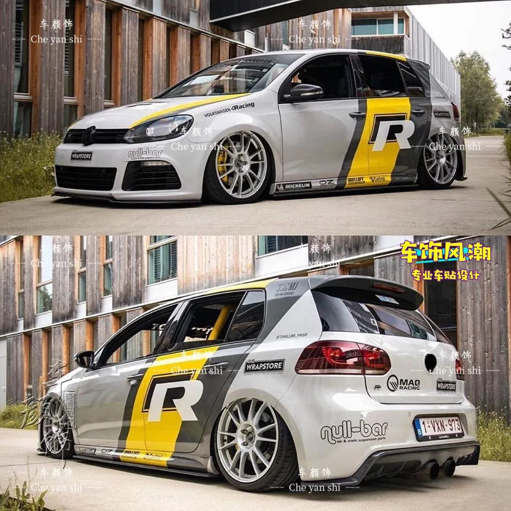 Autocollants de carrosserie sport pour Volkswagen Golf 6, 7 et 8 GTI — vue 13