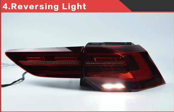 1 paire de feux arrière LED complets pour VW Golf 8 MK8 hayon 2021-2023, feu arrière dynamique séquentiel, clignotant ambre, 