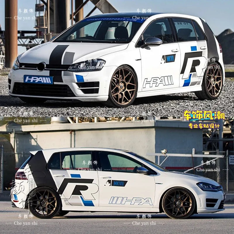 Autocollants de carrosserie sport pour Volkswagen Golf 6, 7 et 8 GTI — vue 11