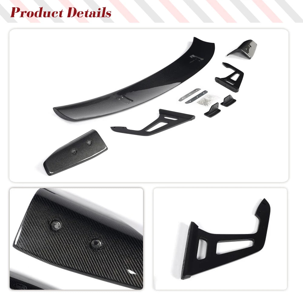 Aileron de coffre en fibre de carbone style GT de course pour Toyota GR86 2022-2023