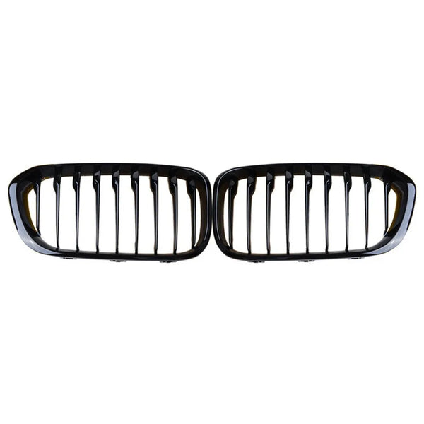 XVIP calandre de course de calandre de pare-chocs avant pour BMW série 1 F20 F21 2015-2019 Grilles noires brillantes à Double